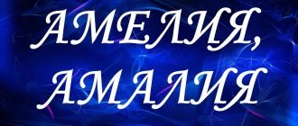 Имя Амалия